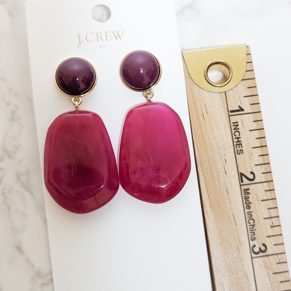 J.Crew Factory Statement Stone Drop Earrings - Picture 6 of 6